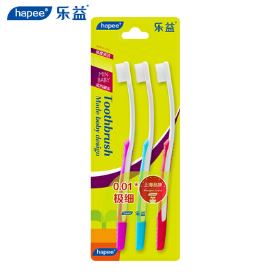 

Leyi hapee toothbrush soft hair small head filament 001mm 3 sticks