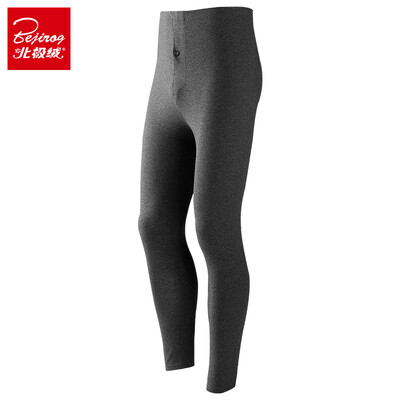 

Bejirog mens warm thin cotton slim long johns pants