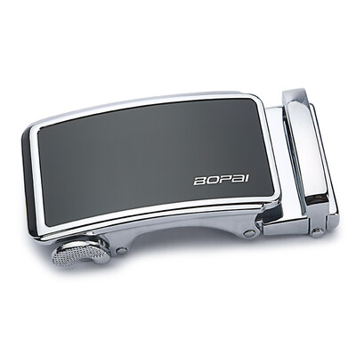 

Bo brand Bopai mens belt automatic buckle buckle casual wild youth belt lead business belt head alloy buckle 713-007061 black
