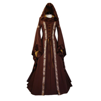

Vintage Style Renaissance Womens Costume Medieval Maiden Halloween Fancy Cosplay Over Dress