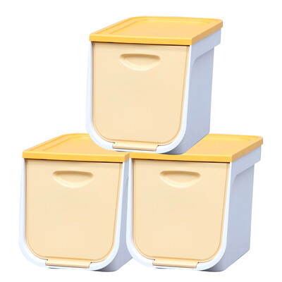 

Alice IRIS Green Plastic Storage Organizer Clamshell Storage Box S WhiteYellow 3 Pack