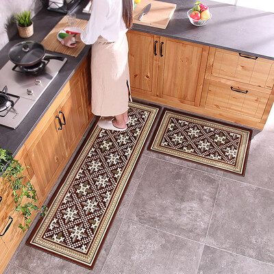 

Jiangnan kitchen floor mat suit elegant jacquard non-slip absorbent door mat home mat 45 60 45 120cm