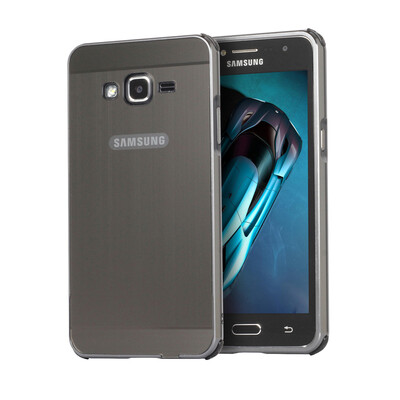 

Роскошный чехол для Samsung Galaxy J2 Prime Алюминиевый бампер + акриловая панель Назад Глянцевая обложка для Samsung J2 Prime