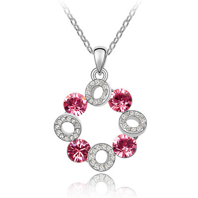 

Austria Crystal Rhinestone Charm Pendant Necklace For Women High Quality Famous Brand Jewelry 3124