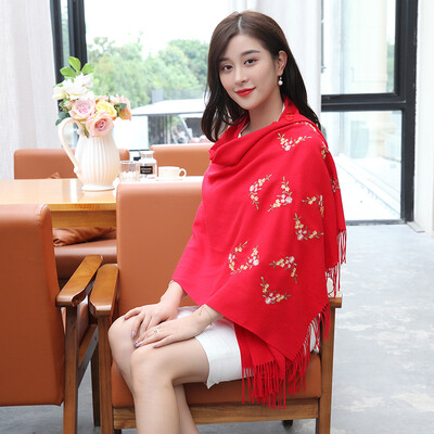 

Shanghai stock STORY Of SHANGHAI ladies scarves autumn&winter warm shawl white