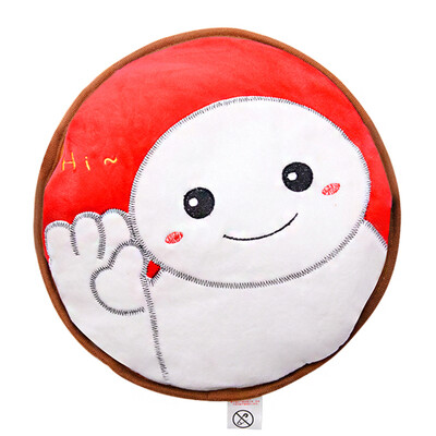 

Dr double insert hand plush hot water bottle charging explosion-proof warm water bag has been injected water hand warmer red