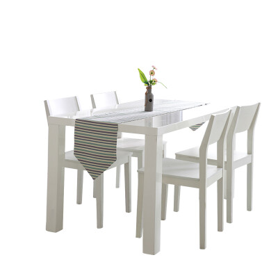 

Nobildonna Modern Stripes Polyester Table Runner Table Top Decoration Home Decor