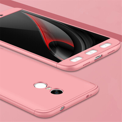 

3 in 1 Protection Case for Xiaomi Redmi 4X Slim Hard PC Cover for Redmi 4 2017 Free Glass Film