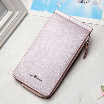 

New ladies card pack fashion long wallet multi-card men's wallet long paragraph zipper phone bag