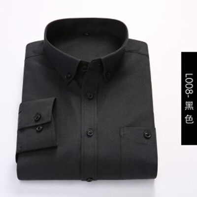 

Men Casual Long Sleeve Shirt Spring Autumn Youth Popular Silm Fit Oxford Textile