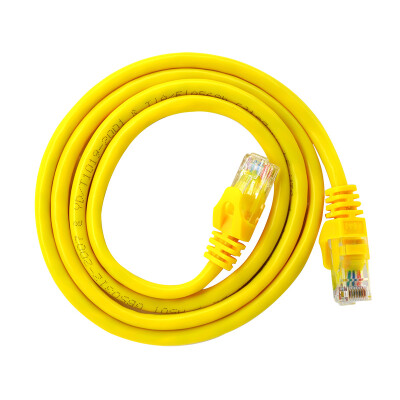 

Amp Simon A50T Super five network jumper CAT5e finished network cable 100M network cable computer network jumper oxygen free copper network cable yellow 20 meters