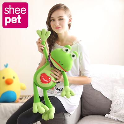 

66cm kawaii frog plush toys with tie Sheepet soft classic toys game lovely gift for kids