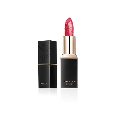 

Blue show lanchen Satin lip balm 01 bean paste powder 4g moisturizing does not fade does not stained cup lipstick