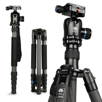 

SIRUI Tripod E2205N K21X Carbon Fiber Yuntai Canon Nikon SLR Camera Tripod SLR Tripod Tripod Detachable Monopod