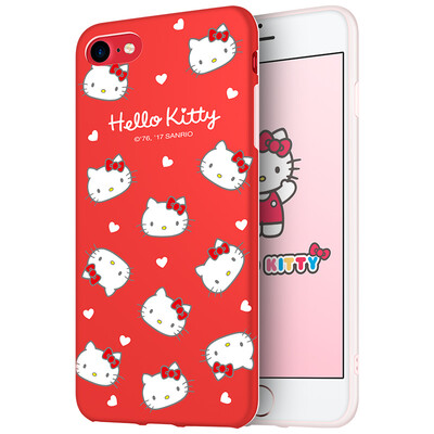 

Hello Kitty Apple, телефон оболочки 7/8 iPhone7 / 8 мультфильм все включено защитный рукав силикона мягкая оболочка Выдерживает падение 4,7 дюйма красный возлюбленная Hello Kitty *