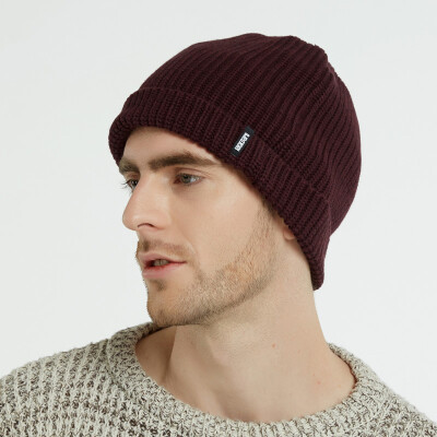 

LACKPARD fashion male cap autumn winter warm hat ear protection knitted cap outdoor sports ski&run cap