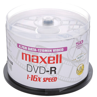 

Maxell (Maxell) DVD-R 16 тайваньский скорость 4,7 г классический черный серии фиолетовый узор диски SIM-бочка 50