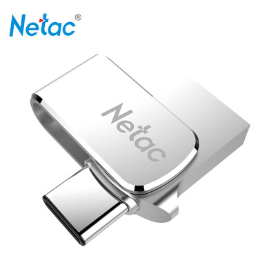 

Netac U780C 16G usb3.0 тип-c двойной интерфейс цельнометаллический вращающийся мини-мобильный компьютер двойное использование флеш-диск серебристый