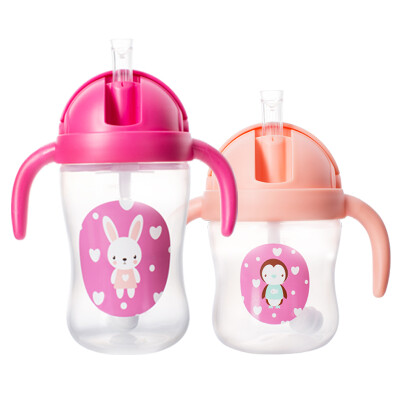 

Shus SNUG baby sippy cup childrens water cup set sippy cup childrens learning cups drink cup training cup 280ml 170ml two installed S1022B