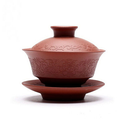 

Cha * Handmade Yixing Zisha Clay Brown Gaiwan 110ml