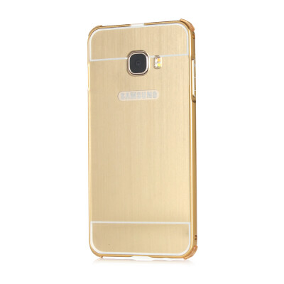 

Luxury Case for Samsung Galaxy C5 Aluminum Bumper+Acrylic Panel Back Glossy Business Cover for Samsung C5