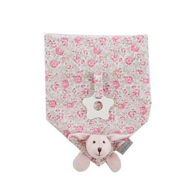 

Mae Lennon pacifier bibs pink bunny rabbit
