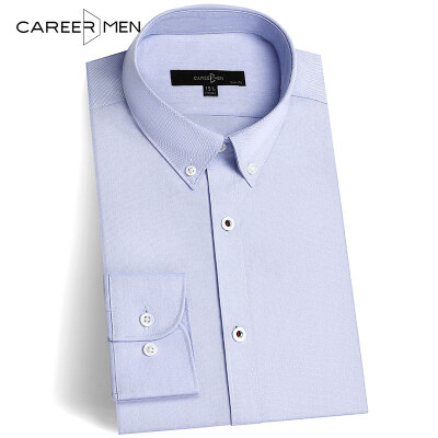 

CareerMen Men's Fashion Slim Fit Non Iron Button Down Simple Elegance Long Sleeve Dress Shirt