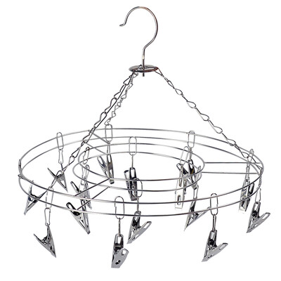 

Mei Baolin drying rack stainless steel 15 clips multi-clip drying socks underwear clip drying rack