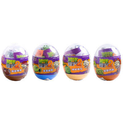 

Plants vs Zombies toys plastic assembled spell insert blocks fired magic eggs boys girls children toys set toy set 4