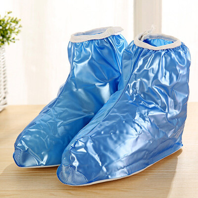 

Green reed waterproof shoe cover thick bottom PVC waterproof children blue XL bottom about 265cm