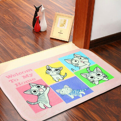 

Qing Wei personalized printing&dyeing mats mattress water suction non-slip bathroom kitchen mats cat foundation 50 80cm