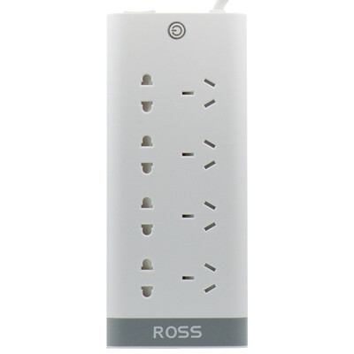 

Roller (ROSS) C44-50A eight eight-hole children's protection energy-saving fire socket plug-in board plug row plug line board drag line board switch socket full length of 5 meters