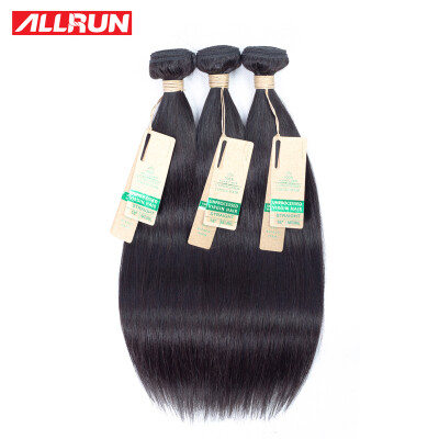 

Allrun Hair Peruvian Straight Hair Natural Color 100% 8A Grade Remy Human Hair Weave Bundle 3pcs/lot 12-28 inch Free Shipping