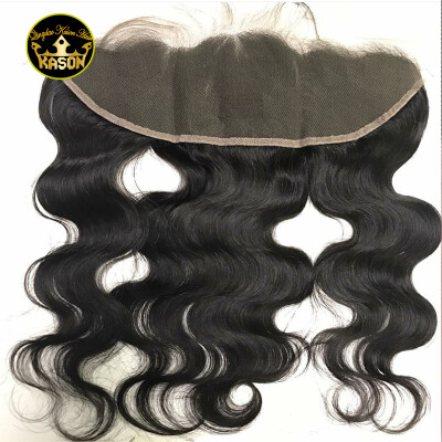 

Kason Malaysian Virgin Hair Lace Frontal Closure Body Wave Human Hair 134 Natural Hairline Lace Frontal With Baby Hair