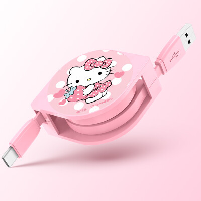 

Hello Kitty типа с мультфильма выдвижной кабель телефонный кабель для зарядки для Samsung S8 / Huawei P10 / Mate9 / слава V8 / музыка / видео проса Hello Kitty Клубничный