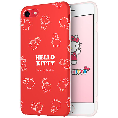 

Hello Kitty Apple, телефон оболочки 7/8 iPhone7 / 8 мультфильм все включено защитный рукав силикона мягкая оболочка падение сопротивления 4.7 дюймов Hello Kitty * Красный Призрак оперы