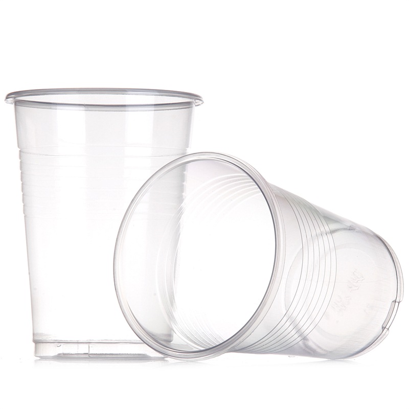 Miaojie Thick Plastic Cup 240mL 100 Disposable Aviation Cups Beverage Juice Tea Cup Home Outdoor Commercial