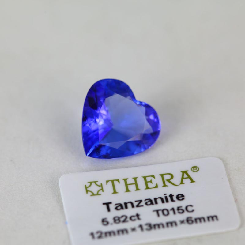 TIYA Colored Treasure Tanzanite 5.82ct, 12 13 6mm Tanzanite, Flawless Tanzanite, Tanzanite T015C