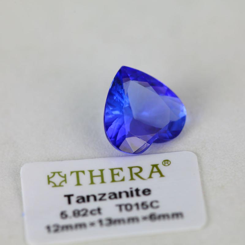 TIYA Colored Treasure Tanzanite 5.82ct, 12 13 6mm Tanzanite, Flawless Tanzanite, Tanzanite T015C