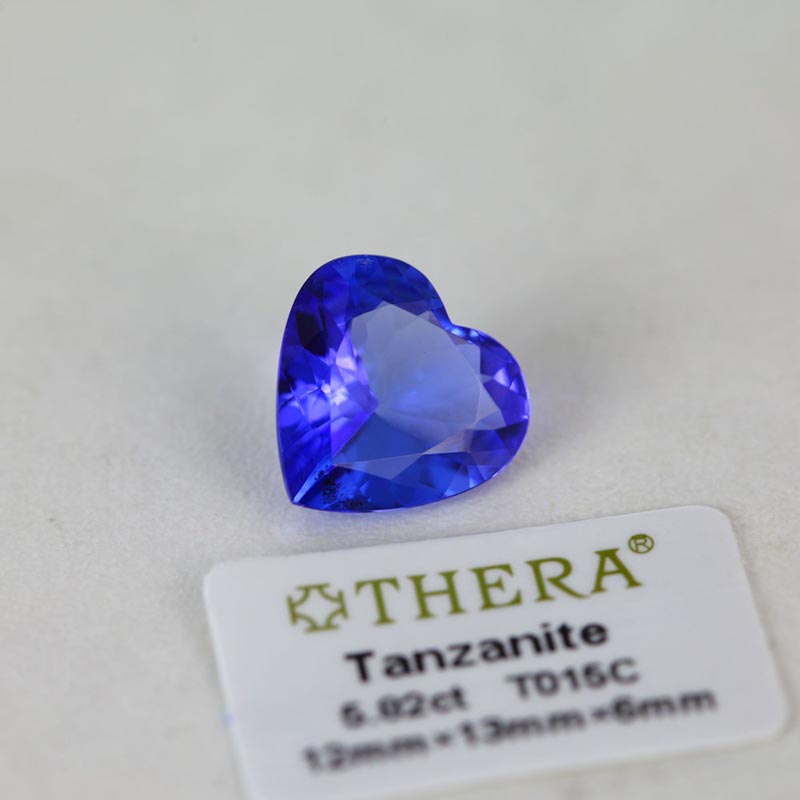 TIYA Colored Treasure Tanzanite 5.82ct, 12 13 6mm Tanzanite, Flawless Tanzanite, Tanzanite T015C