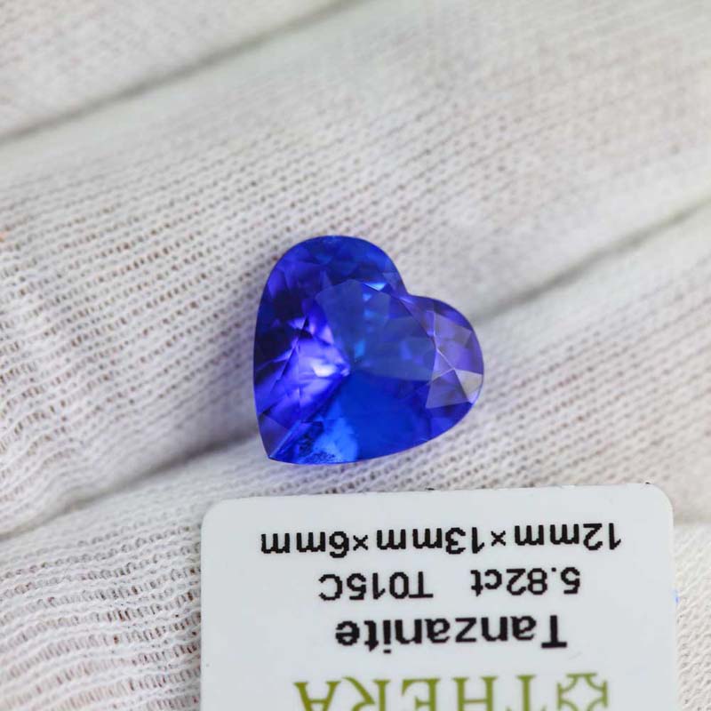 TIYA Colored Treasure Tanzanite 5.82ct, 12 13 6mm Tanzanite, Flawless Tanzanite, Tanzanite T015C