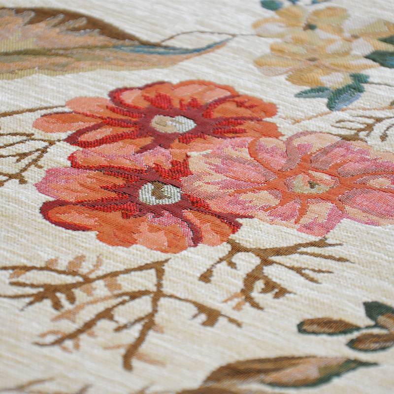 Zhonghong square carpet bedroom study cloakroom carpet American hanging chair computer chair mat entry entrance chenille jacquard blended weaving wear-resistant and durable machine washable 2601 beige 100*100CM square