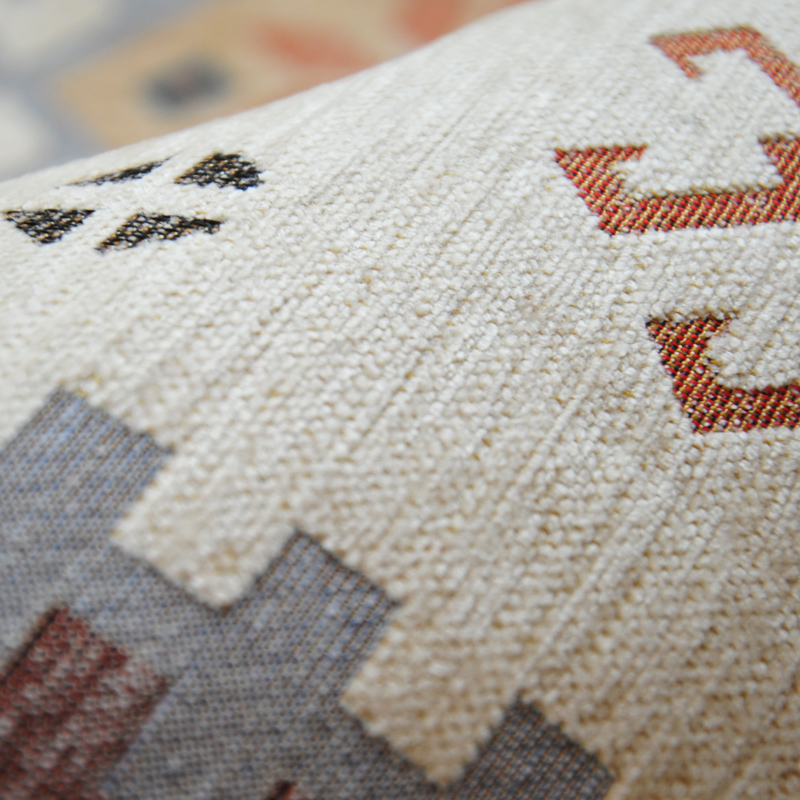 Zhonghong square carpet bedroom study cloakroom carpet American hanging chair computer chair mat entry entrance chenille jacquard blended weaving wear-resistant and durable machine washable 837 beige 100*100CM square