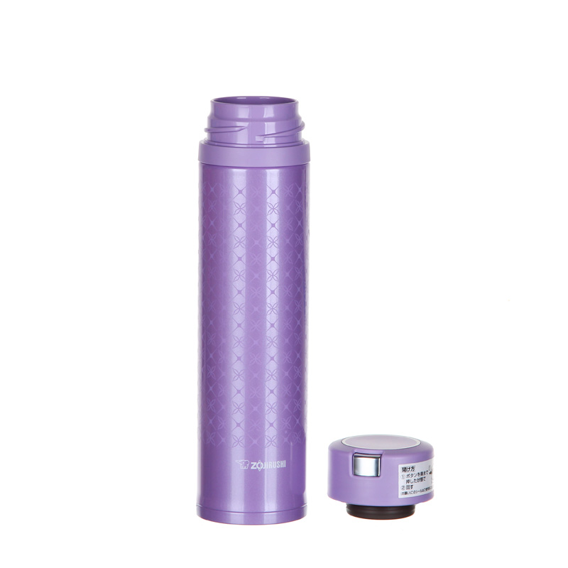 Zo jirushi termo taza de acero inoxidable aislamiento de acero inoxidable de acero inoxidable taza fría rápida abierta fácil de bloqueo anti-lok thermo copa de agua SM-XA60-VL Elegante Purple 600ml