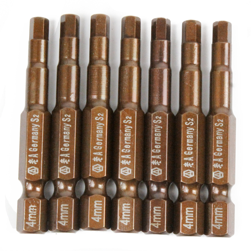 LAOA (LAOA) S2 alloy steel magnetic electric bit bit, hexagonal bit, screwdriver bit, bit 150*H3.0mm LA616230 (5 pieces)