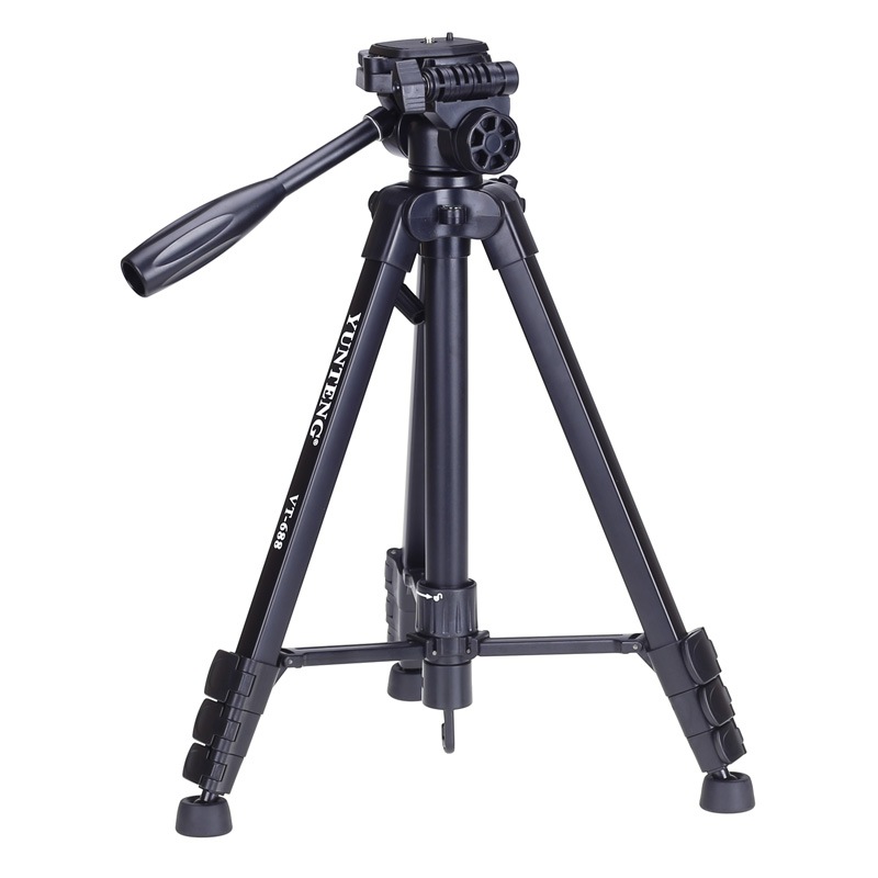 Yunteng VT-688 Tripod Portable Premium Portable Gimbal Set Projecteur Micro-trépied SLR Digital SLR Camera Digital Trépied