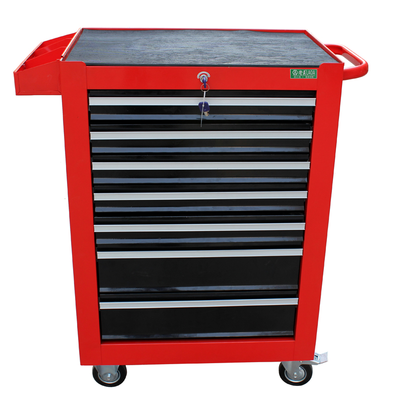 LAOA (LAOA) seven-layer drawer multi-functional repair tool cart workshop tool cabinet red seven-layer model B LA111732