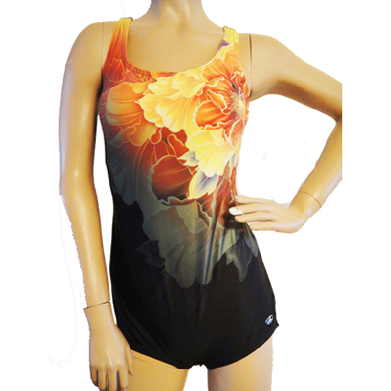 
Yingfa Swimsuit Digital Print Y1283-2 Digital Printing Belly Slimming One-piece Swimsuit Small Flat Swimsuit Blue 1283 L is suitable for 100 to 115 Jin [Jin equals 0.5 kg]