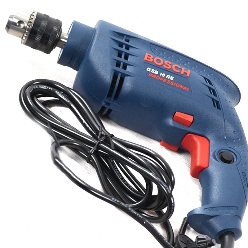 BOSCH plug-in multi-function impact drill hand drill tool box 100 accessory set GSB 10 RE set