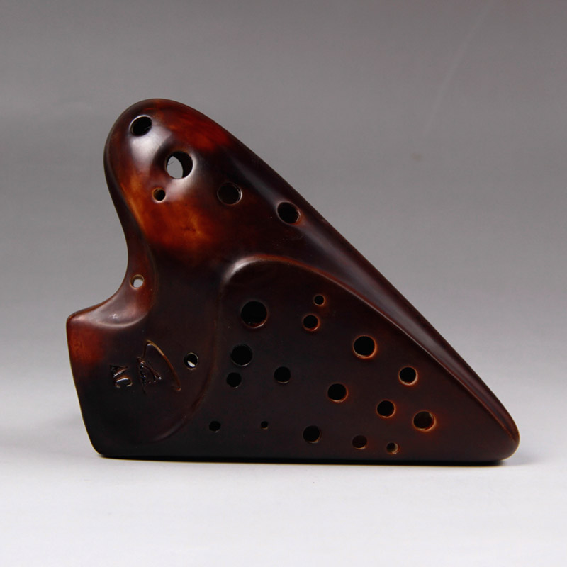 风雅陶笛（FENG YA OCARINA） 熏烧演奏型三管中音C调 三管AC陶笛 三管熏烧AC
